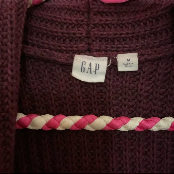 Gap Cotton Knit Open Front Draped Vest Sleeveless Cardigan - Picture 3 of 4